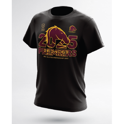 Brisbane Broncos 2025 NRL Premiers Tee. Mens