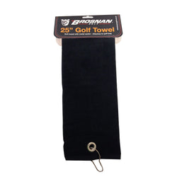 Brosnan 25" Golf Towel. black