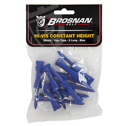 Brosnan Hi-Vis Constant Height  Tees, 2.60", (66mm), blue. 10pk