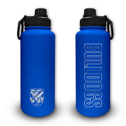 Bulldogs NRL Stainless Steel Drink Bottle 960ml.