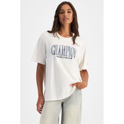 Champion Graphic Oversized Tee. Womens. natrual
