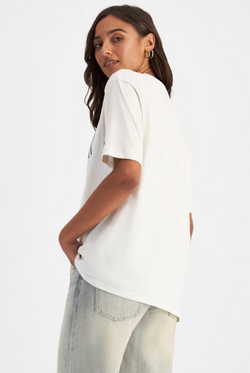 Champion Graphic Oversized Tee. Womens. natrual