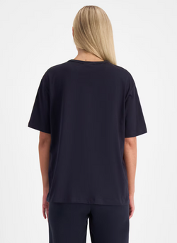 Champion Graphic Oversized Tee. Womens. navy