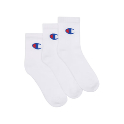 Champion Sport Quarter Crew Socks 3pk. white