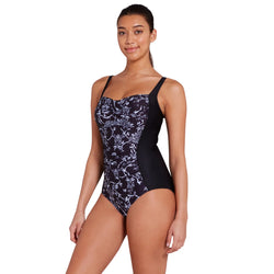 Zoggs Classique Ruched Front Swimsuit. Womens