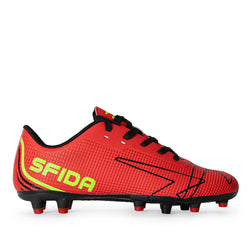 Sfida Conquer Junior Football Boots. red