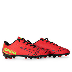 Sfida Conquer Senior Football Boots. red
