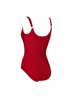 Zoggs Womens Cottesloe Adjustable Scoopback. dark red