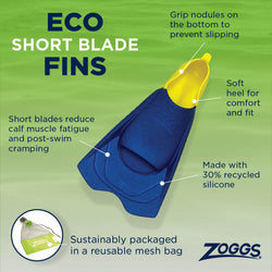 Zoggs ECO SHORT BLADE FINS US 3-4 - SPORTFIRST NAMBUCCA