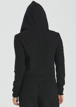 Abi and Joseph FINLEY LOUNGE HOODIE. Womens. black