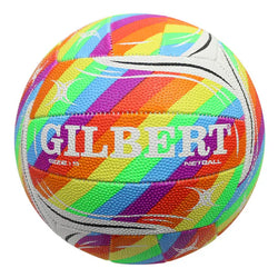 Gilbert Rainbow Supporter Netball. Size 5