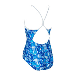 Zoggs GIRLS BLUE FISH SPRINTBACK SWIMSUIT - SPORTFIRST NAMBUCCA