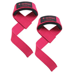 Harbinger Women's Padded Cotton Lifting Straps. Pink