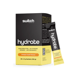 Hydrate Switch, 20 x 6g Sachets.(120g). orange crush