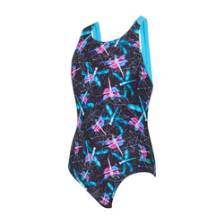Zoggs Junior Girls Dragonfly Flyback Swimsuit