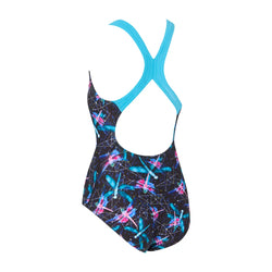 Zoggs Junior Girls Dragonfly Flyback Swimsuit