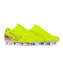 Sfida Launch Junior Football Boot. yellow/bronze