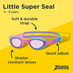 Zoggs Little Super Seal. 0-6yrs. Pink/Purple - SPORTFIRST NAMBUCCA