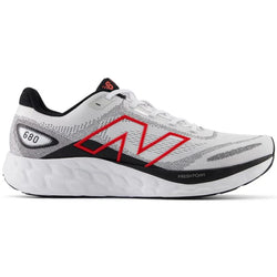 New Balance Fresh Foam 680v8. Mens.  2E Wide. white/black/red