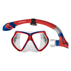 Mirage Bermuda Dry Top Silicone Mask and Snorkel Set. Adults.