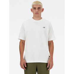 New Balance Relaxed Logo T-Shirt. Mens. white