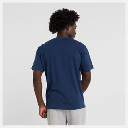 New Balance Relaxed 550 T-Shirt. Mens. navy