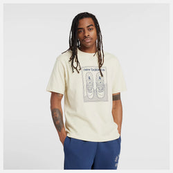 New Balance Relaxed 550 T-Shirt. Mens. pale moss