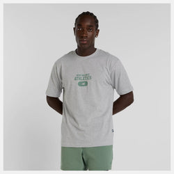 New Balance Heritage Graphic T-Shirt. Mens. athletic grey