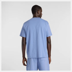 New Balance Reimagined Graphic T-Shirt. Mens. fairweather blue