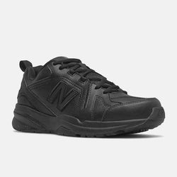 New Balance 608 v5 Slip Resistant, Leather. D Wide. Womens. black