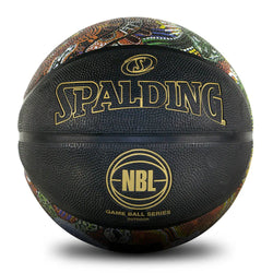 Spalding Outdoor Replica Indigenous Game Ball. Black, size 7.