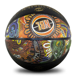 Spalding Outdoor Replica Indigenous Game Ball. Black, size 7.