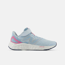 New Balance Fresh Foam Arishi v4 Bungee Lace with Top Strap. quarry blue