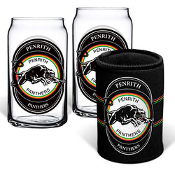 PANTHERS NRL CAN GLASSES & CAN COOLER. - SPORTFIRST NAMBUCCA