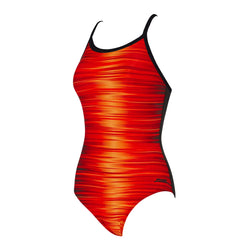 Zoggs Pipeline Orange Strikeback Swimsuit. Womens