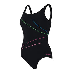 Zoggs Adjustable Macmasters Scoopback Swimsuit.  Prism Geo