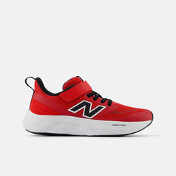 New Balance Fresh Foam 625 Bungee Lace with Top Strap. red/black/white