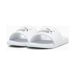 Puma Cool Cat 2.0 Pop Up Metallics Unisex Slides. white/silver - SPORTFIRST NAMBUCCA