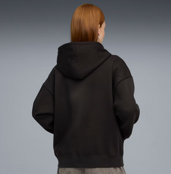 Puma Essentials Small No. 1 Logo Comfort Full-Zip Hoodie. Womens. black