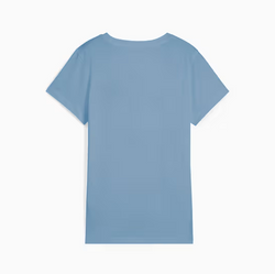 Puma Essential SCRIPT Tee. Womens. cool blue