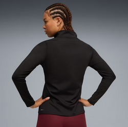 PUMA STRONG Womens Full-Zip Top. black