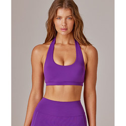 Running Bare Headliner Sports Bra. bougvillea