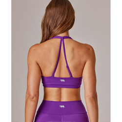 Running Bare Headliner Sports Bra. bougvillea
