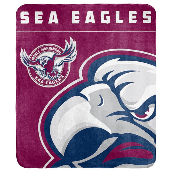 Sea Eagles NRL Fleece Throw Rug - SPORTFIRST NAMBUCCA