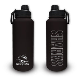 Sharks NRL Stainless Steel Drink Bottle 960ml.