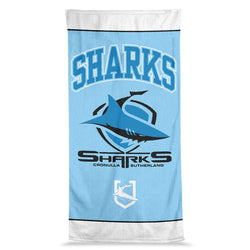 SHARKS NRL JUMBO BEACH TOWEL