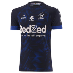 Melbourne Storm 2025 Training Tee. Mens. navy