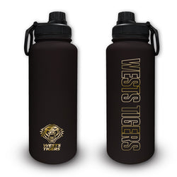 Tigers NRL Stainless Steel Drink Bottle 960ml.