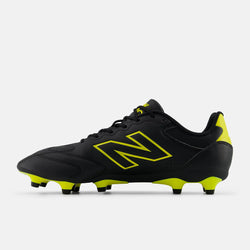 New Balance 442 Team FG V3. 2E Wide. Mens. black/punch yellow
