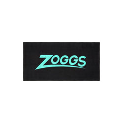Zoggs Pool Towel. 140cm x 70cm. black/turquoise
